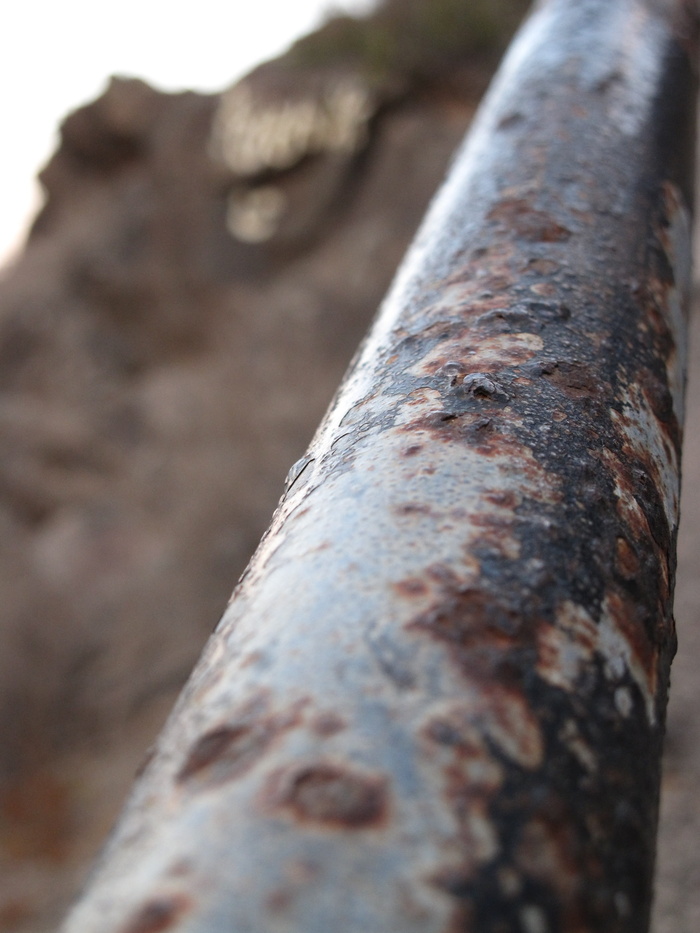 扶手，氧化物，旧，时间，特写，无人，选择性聚焦，白天