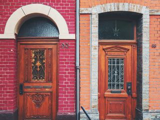 德国，科隆，建筑，房屋，房屋，砖石，门，多尔