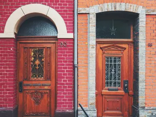德国，科隆，建筑，房屋，房屋，砖石，门，多尔