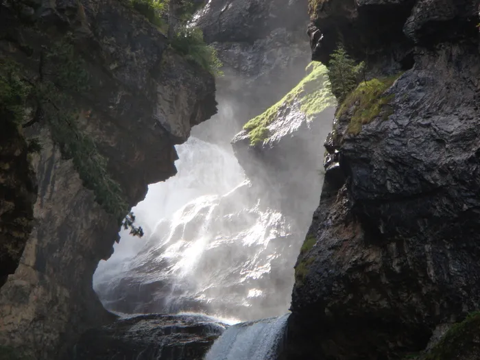 山河、自然、旅程、岩石、瀑布、河流、山、水