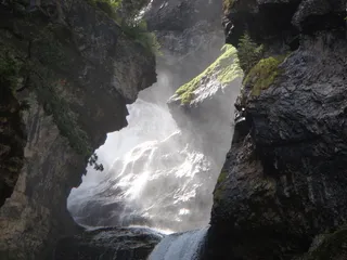 山河、自然、旅程、岩石、瀑布、河流、山、水