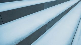 家具，桌子，前台，雪，前台，户外，桌面，扶手