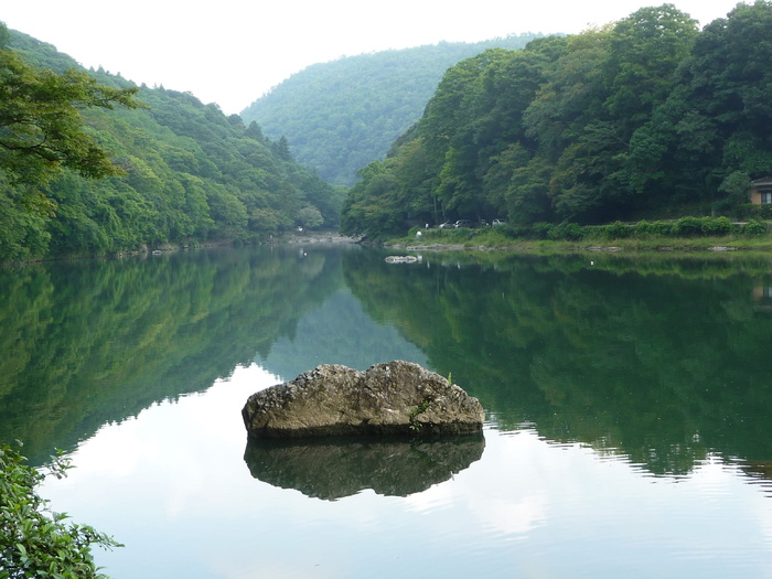 河流、京都、日本、远东、倒影、水、宁静、湖泊