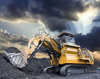 黄色、黑色、反铲、大型液压挖掘机、cat、6030、caterpillar、工程机械 黄色、黑色、反铲、大型液压挖掘机、cat、6030、caterpillar、工程机械