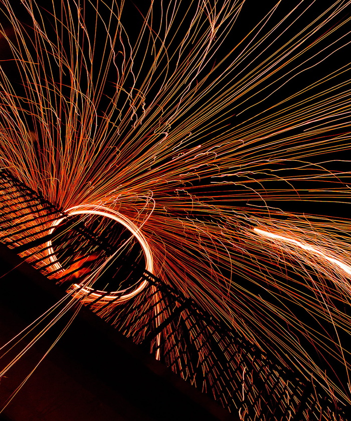 美国, 斯普林菲尔德, Rivercut 高尔夫球场, 长时间曝光, 议案, 照明, 夜, 运动模糊