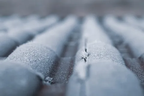 冻结顶板的选择性聚焦摄影 冻结顶板的选择性聚焦摄影