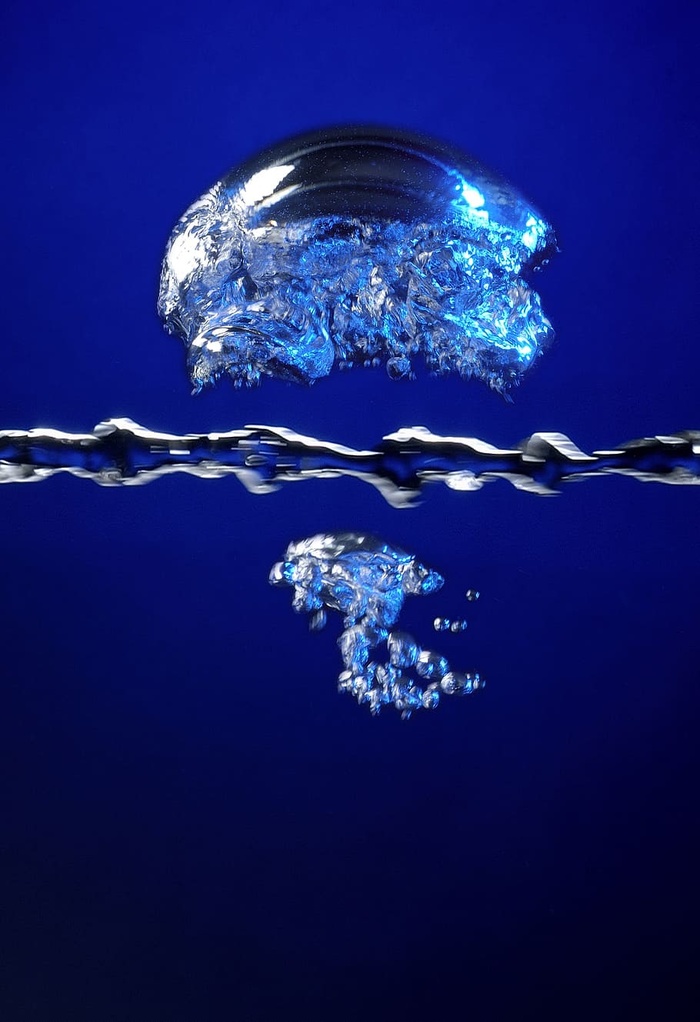 气泡，空气，氧气，水下，技术，水，蓝色，海洋