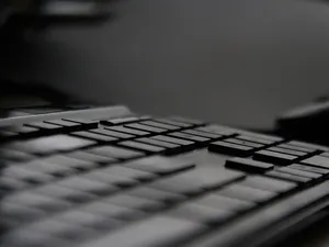 键盘，电脑，黑色，科技，选择性聚焦，特写，电脑键盘，通讯