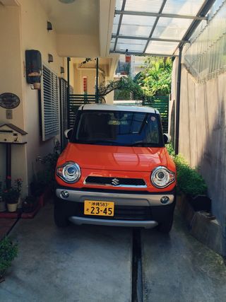 日本，冲绳，汽车，铃木，可爱，汽车，常春藤谷仓，日本