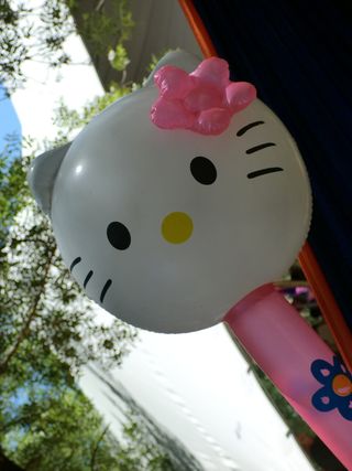 hello kitty，balloon，kawai，日本，粉色，植物，特写，树
