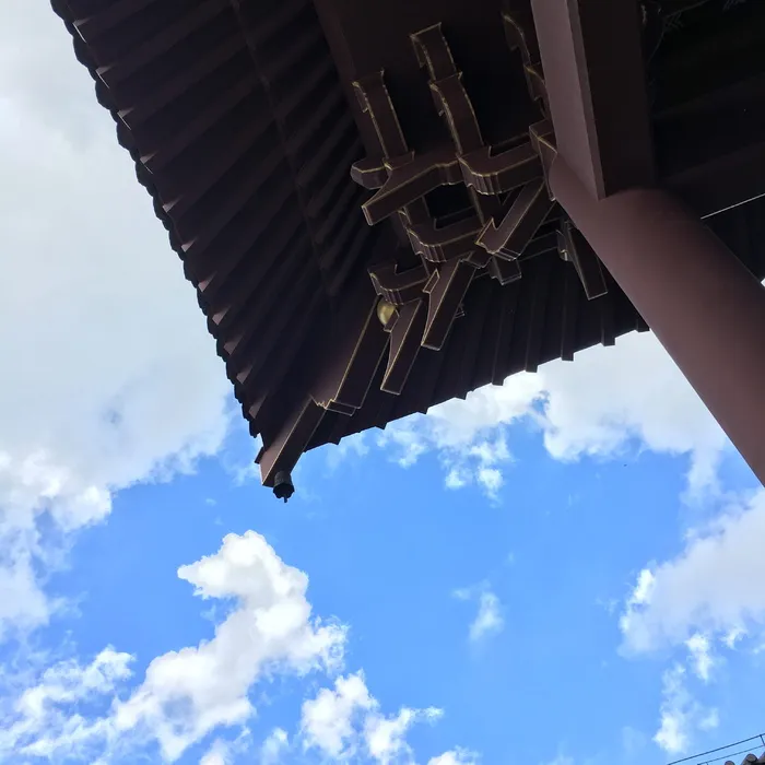 青秀山，屋檐，天空，云天，低角度，建筑结构，建筑，自然