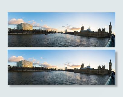 英国, 伦敦, 兰贝斯, 日落, 大本钟, 大, 本, 威斯敏斯特