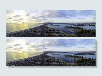 美国, 圣地亚哥, 使命湾, 海滩, 水, 日落, 云, 街