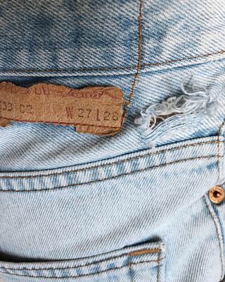 牛仔裤特写照片