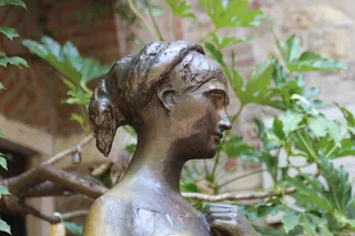 雕像，头像，半身像，女孩，铜像，肖像，雕塑，人体肖像