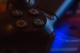 黑色索尼DualShock 4无线控制器