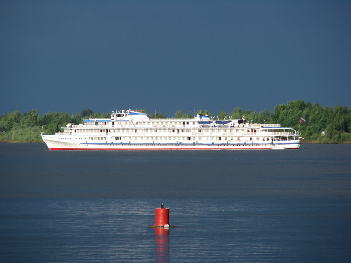 河流，MV，天空，夏天，水，云，平静，桅杆