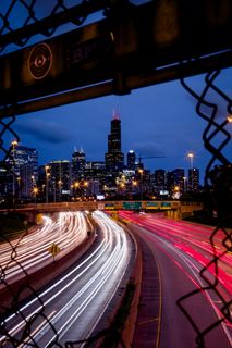 夜间道路延时摄影 夜间道路延时摄影