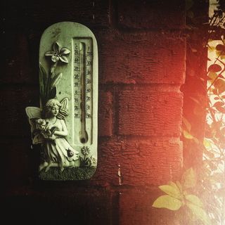 温度、墙壁、阳光、热量、恒温器、温暖、气候、供暖