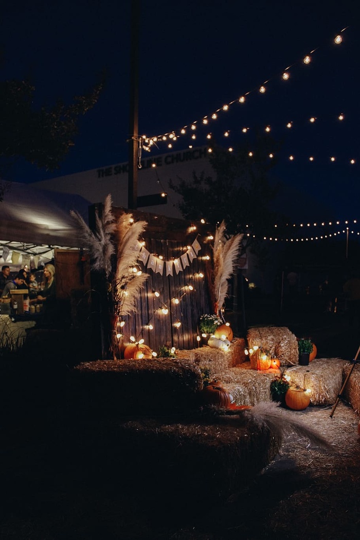 灯光、人、人、夜生活、人群、节日、火灾、秋天