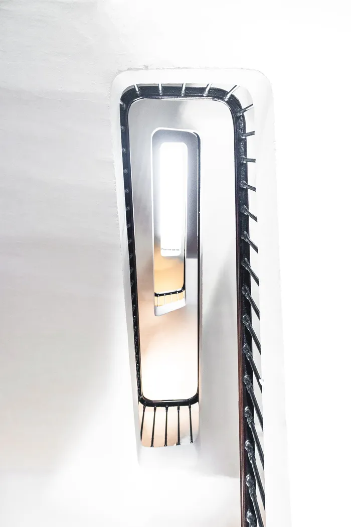 楼梯，建筑，楼梯，透视，低角度拍摄，室内，工作室拍摄，没有人