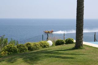 伊维萨岛，水上飞机，加油，海，水，植物，水面地平线，大自然之美