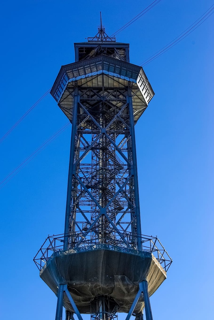 西班牙、加泰罗尼亚、巴塞罗那、teleférico、teleféric、加泰罗尼亚、蓝色、科技