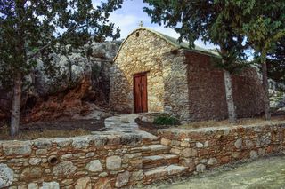 小教堂，石头，建筑，旧，宗教，教堂，基督教，阿约·安东尼奥斯