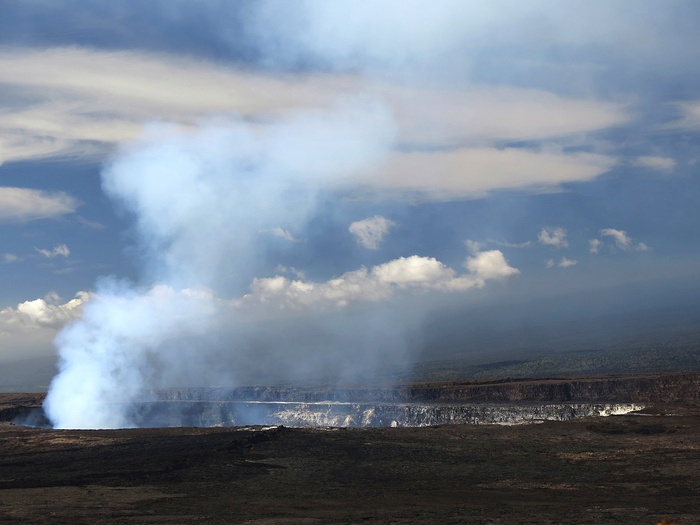 火山，火山口，夏威夷，基拉韦厄，活火山，火山口，景观，自然