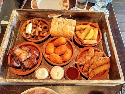 食物，菜肴，混合物，鱼，餐馆，荷兰，螃蟹