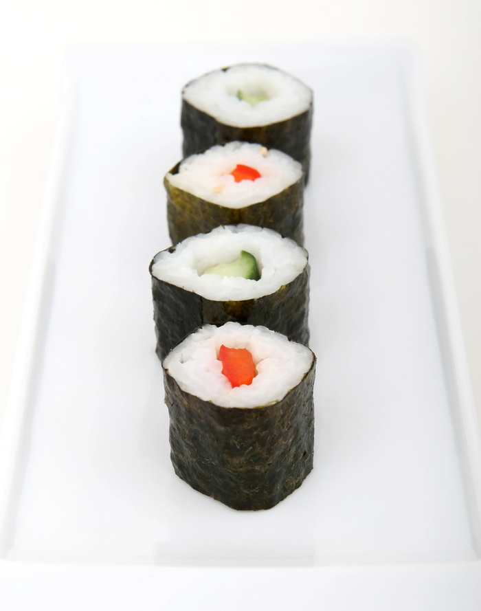 寿司、亚洲、黑色、中国、黄瓜、饮食、节食、菜肴