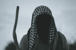 黑暗、肖像、黑白、黑与白、班杜、闪光、炼金术、cosplayer