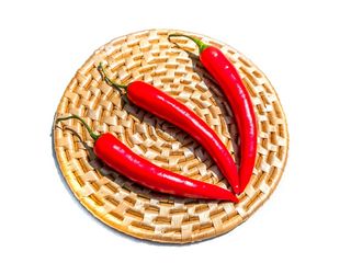 植物，食物，辣椒，植物，农产品，蔬菜，切菜，摄影棚拍摄