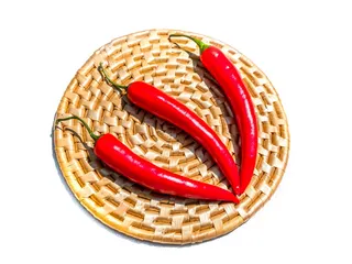 植物，食物，辣椒，植物，农产品，蔬菜，切菜，摄影棚拍摄