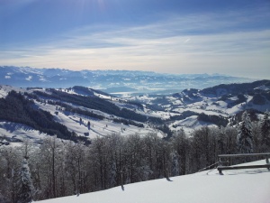 雪地远足，瑞士，活跃的人，冬天，冬天，雪，山，自然