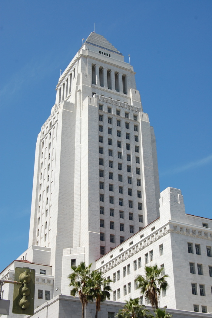 市政厅，市长，建筑，蓝色，天空，棕榈树，1920年，建筑结构