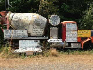 涂鸦、涂鸦、涂鸦、奇数、卡车、政治、声明、文本