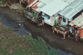 河流、水、住宅、区域、房屋、屋顶、建筑结构