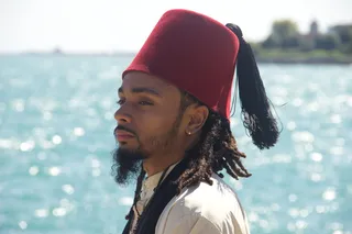 摩尔人, 国籍, 伊斯兰教, 爆头, 一个人, 肖像, 侧面图, 寻找