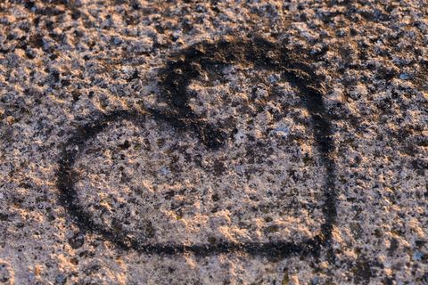 街道，土壤，绘画，涂鸦，心，爱，美好，情感