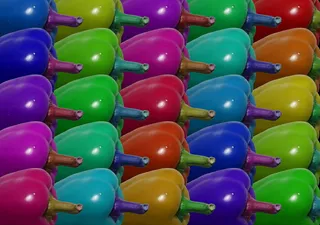 几个, 各种颜色的甜椒, 辣椒, 蔬菜, 迷幻, 艺术, 食品, 新鲜蔬菜