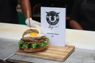 汉堡，牛排和鸡蛋汉堡，快餐，吃，食物，美味，美味，汉堡包