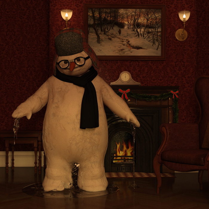 雪人, 融化, 冬天, 雪, 寒冬, 雪人, 图, 帽