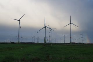 风车、东弗里西亚、下萨克森、沿海地区、德国、风力发电厂、燃料和发电、涡轮机