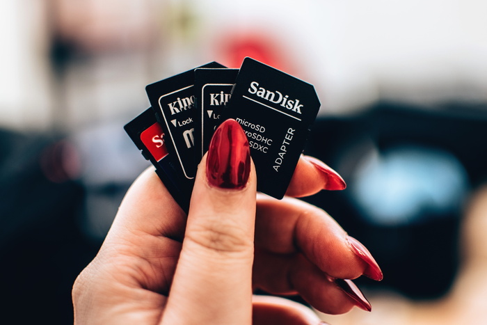 手工、指甲、美术、抛光、microsd、卡片、sandisk、金斯敦