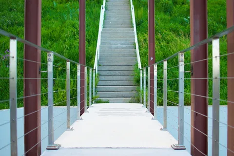 密尔沃基，美国，金属，梁，桥，栅栏，mke，柱子