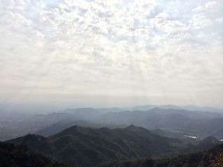 天空，光线，云朵，群山，大气，辽阔，佛陀，道路