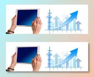 个人、控股、白人、ipad、统计、箭头、趋势、业务