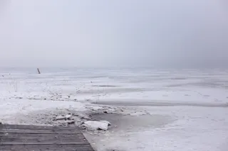 芬兰，埃斯波，兰塔苏纳-兰苏，冬天，海湾，雪，码头，冬天