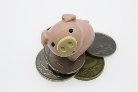 玩具，金融，金融，符号，猪，卢布，钱，硬币